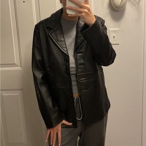 Women’s Leather Blazer